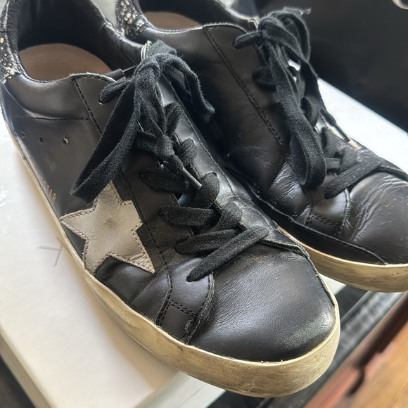 Golden Goose Black and Silver Sneakers - Picture 3 of 6